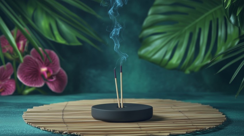 Minimalistic Charcoal Gray Incense Holder
