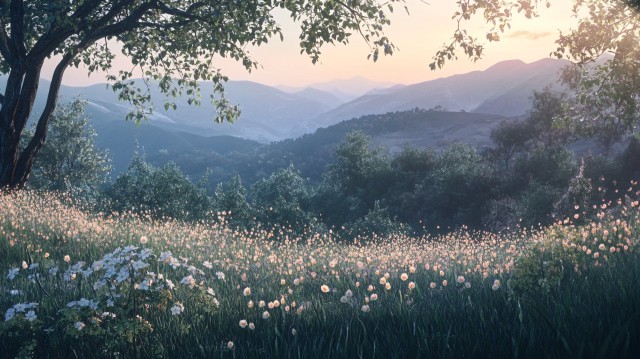 Serene Nature MacOS Background Landscape