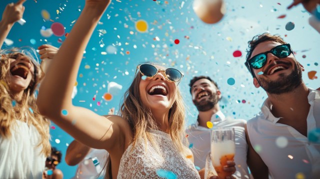 Happy Daytime Party Moment